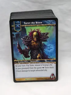 Lot Of (76) Wow TCG Icecrown Death Knight And Scourge Rare Uncommon Common Cards - Image 1