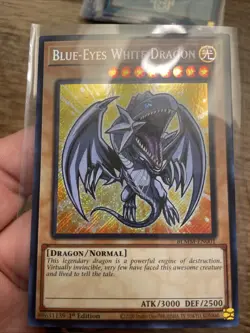 Blue-Eyes White Dragon BLMM-EN001 Secret Rare Chibi Card NearMint +Bonus FREESHP - Image 2
