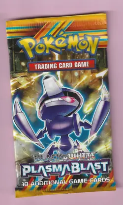 Pokemon "Plasma Blast" 10-Card Sealed Booster Pack (Genesect) X1 - Image 1