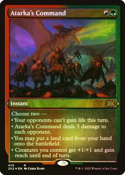 Atarka's Command Foil Etched Double Masters 2022 NM MTG - Image 1
