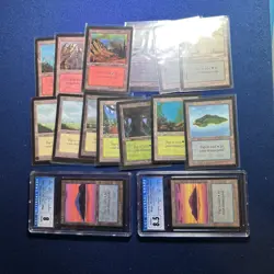 MTG Complete BETA land set, all 15, MINT/NM, Original 1993 release - Image 1