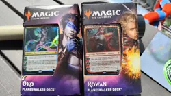 2 Unopened decks for cheap. Magic The Gathering: Throne of Eldraine Oko & Rowan 630509829798 - Image 1