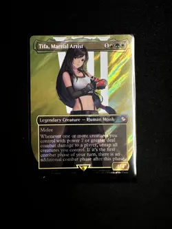 Tifa, Martial Artist (Borderless) (Surge Foil) Commander: Final Fantasy Foil - Image 2