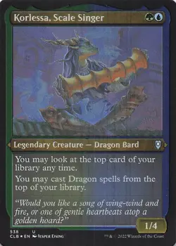 Korlessa, Scale Singer (Foil Etched) Commander Legends: Battle for Baldur's Gate - Image 1