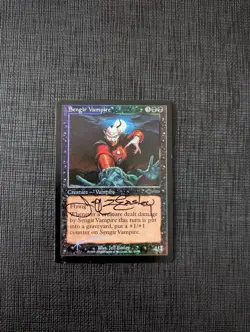 SENGIR VAMPIRE MTG FOIL BEATDOWN SIGNED JEFF EASLEY ORIGINAL MAGIC THE GATHERING - Image 1