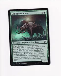 2023 MTG MAGIC THE GATHERING PHYREXIA ALL WILL BE ONE FOIL CONTAGIOUS VORRAC #2 - Image 1