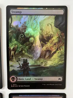 MTG BLB Swamp #0270-0273 (Qty: 4) *FOIL* FOUR SEASONS Bloomburrow MT/NM Cmb Ship - Image 4