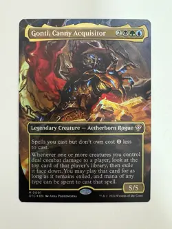 Gonti Canny Acquisitor Foil Borderless MTG Magic the Gathering Card NM Mint OTC - Image 1
