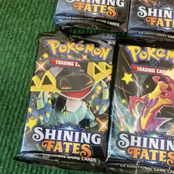 Lot of 6 Pokemon TCG Shining Fates Booster Packs - NEW/SEALED - Image 4