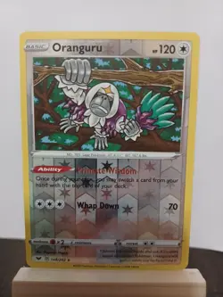 Oranguru 148/202 Reverse Holo Rare 2020 Pokemon Sword and Shield LP - Image 1