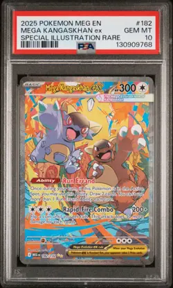2025 POKEMON MEG EN-MEGA EVOLUTION #182 MEGA KANGASKHAN EX PSA 10 - Image 1