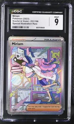 2023 Pokemon Scarlet & Violet SVI En 251 Miriam Special Illustration Rare CGC 9 - Image 1