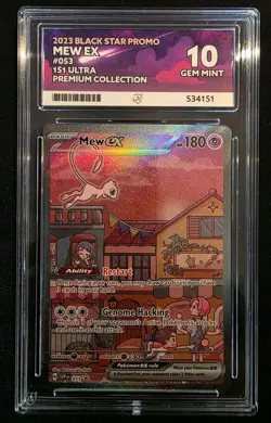 2023 Pokemon 151 Mew EX Black Star Promo SVP053 ACE 10 GEM MINT 💎 Perfect Subs - Image 1