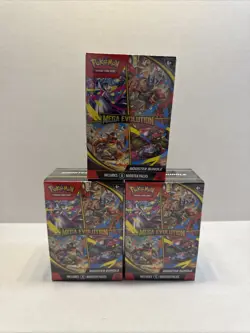 Pokemon Mega Evolution Booster Bundle New Sealed Lot of 3 - Image 1