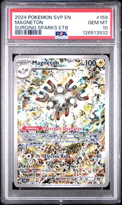 PSA 10 Magneton 159 Surging Sparks Etb Pokemon Svp En-Sv Black Star Promo - Image 1