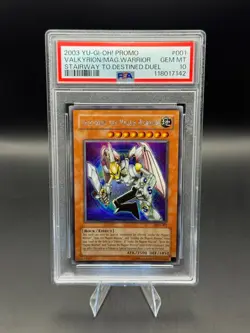 2003 YU-GI-OH! PROMO 001 VALKYRION THE MAGNA WARRIOR PSA 10 - Image 1