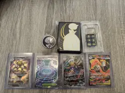 Gardevoir Mega Evolutions ETB card Sleeves, dice and coin Plus 4 Full Art Cards - Image 1