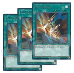 Yugioh - Cost Down x 3 - 1st Edition Rare NM - Plus Free Holographic Card - Image 1