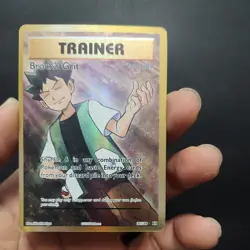 Pokemon TCG Evolutions Brock's Grit Holo Card 107/108 Full Art Ultra Rare - Image 1