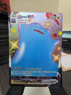 Ditto VMAX SV119/SV122 Pokemon Shining Fates Sword Shield Shiny Rare Card - Image 1
