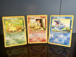 Pokemon First Partner Pack Johto JUMBO Card Set Cyndaquil Chikorita Totodile - Image 1