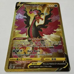 Galarian Moltres V Secret Rare Gold 183/172 Swsh09: Brilliant Stars Pokemon Card - Image 2