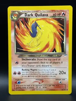 Pokemon Card - Dark Quilava Neo Destiny 39/105 Non-Holo - Image 1