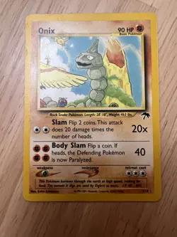 Pokemon Onix 3/18 Southern Islands Promo Card Rare MP - Image 1