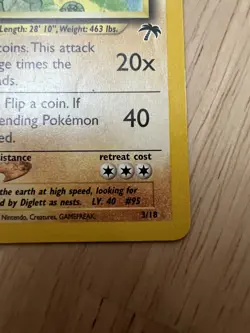 Pokemon Onix 3/18 Southern Islands Promo Card Rare MP - Image 5