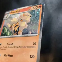 Arcanine SVP011 🌀 HD SWIRL Cosmos Holo Black Star Promo Pokemon Card HP - Image 1