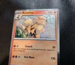 Arcanine SVP011 🌀 HD SWIRL Cosmos Holo Black Star Promo Pokemon Card HP - Image 3