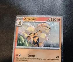 Arcanine SVP011 🌀 HD SWIRL Cosmos Holo Black Star Promo Pokemon Card HP - Image 4