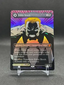 MTG Marvel’s Spider-Man EDDIE BROCK Borderless Foil NM (M 0233) - Image 1