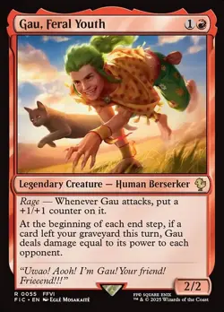 Gau, Feral Youth Regular - Final Fantasy Commander MTG-NM - Image 1