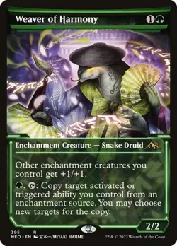Weaver of Harmony - Showcase Kamigawa: Neon Dynasty LP MTG - Image 1