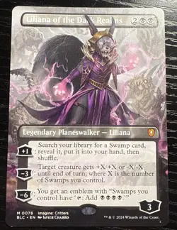 Liliana of the Dark Realms Bloomburrow Commander LP x1 MTG Magic: the Gathering - Image 1