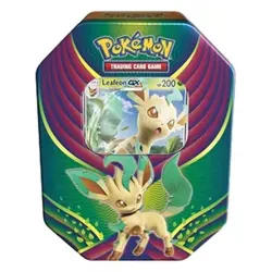 Pokemon Evolution Celebration Tins: Leafeon GX Tin - Image 1