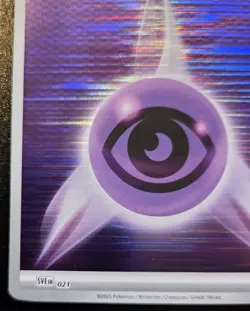 Basic Psychic Energy SVE 021 Horizontal Holo Black Bolt White Flare Pokemon TCG - Image 4