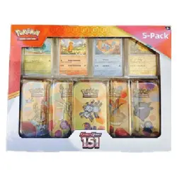 Pokemon 151: Costco 5-Pack Mini Tin Bundle - Image 1