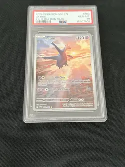 2024 POKEMON SSP EN-SURGING SPARKS ILLUSTRATION RARE #203 LATIOS PSA 10 - Image 1