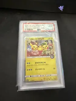 PSA 4 Tea Party Pikachu 325 Pokemon SM Promo Japanese 2019 Center Kyoto - Image 1
