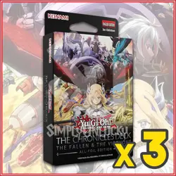YUGIOH THE CHRONICLES DECK THE FALLEN & THE VIRTUOUS x3 English Ver Ships 10/24 - Image 1
