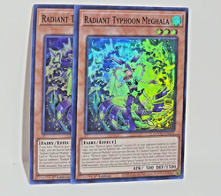 Yugioh! 2x Radiant Typhoon Meghala DOOD-EN012 Super Rare 1st Ed NM - Image 1
