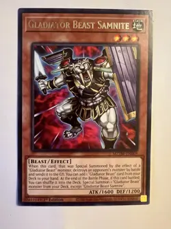 Gladiator Beast Samnite MZTM-EN069 Yugioh! Maze of the Master 1st Ed Rare NM - Image 1