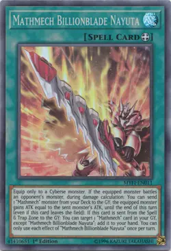 Yugioh! LP Mathmech Billionblade Nayuta - MYFI-EN011 - Super Rare - 1st Edition - Image 1