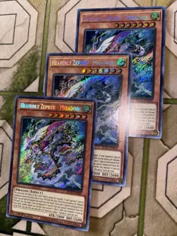 YuGiOh HEAVENLY ZEPHYR - MIRADORA Secret Rare Play Set BLVO-EN029 - Image 2