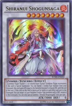 Yugioh! LP Shiranui Shogunsaga - BOSH-EN054 - Ultra Rare - Unlimited Edition Lig - Image 1