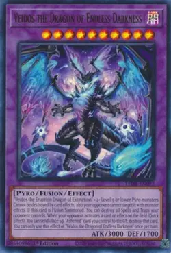Yugioh! LP Veidos the Dragon of Endless Darkness - LEDE-EN092 - Ultra Rare - 1st - Image 1