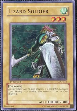 Lizard Soldier LOD-038 Legacy of Darkness 1st Edition - Yugioh Card - Image 1