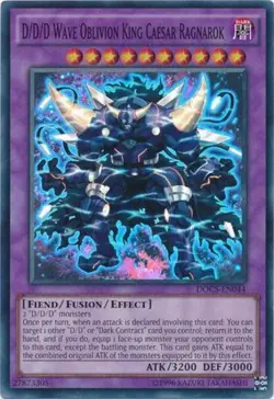 Yugioh! LP D/D/D Wave Oblivion King Caesar Ragnarok - DOCS-EN044 - Super Rare - - Image 1